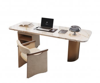Modern Office Desk And Chair-ID:424016959