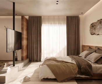 Wabi-sabi Style Bedroom-ID:754592905