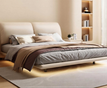 Modern Double Bed-ID:365691907