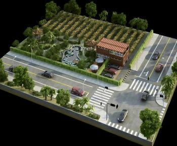 Chinese Style Architectural Bird's-eye View Planning-ID:547099151