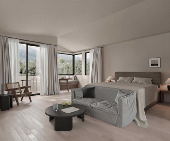 Wabi-sabi Style Guest Room-ID:790601973