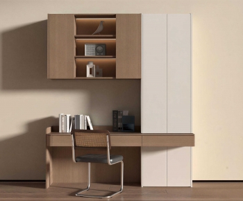 Modern Computer Desk And Chair-ID:756377948