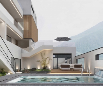 Modern Courtyard/landscape-ID:965457928