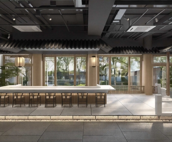 New Chinese Style Teahouse Tea House-ID:155561924