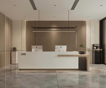 New Chinese Style Office Reception Desk-ID:343054064