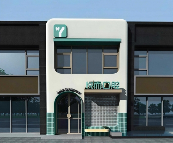 Modern Facade Element-ID:926754959