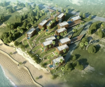 Modern Architectural Bird's-eye View Planning-ID:389421949
