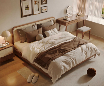Modern Double Bed-ID:814939988