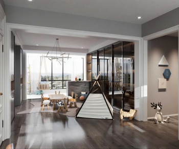 Modern Children's Room Activity Room-ID:243102071