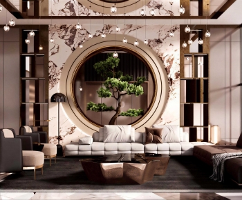 New Chinese Style Lobby Hall-ID:181586982
