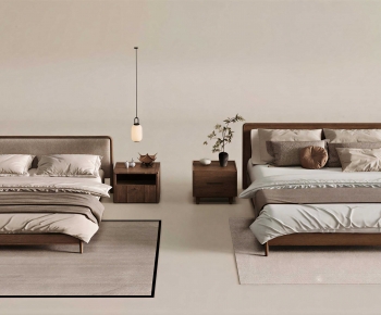 New Chinese Style Double Bed-ID:691226015