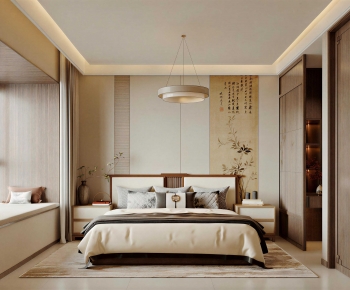 New Chinese Style Bedroom-ID:683010102