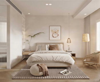 Wabi-sabi Style Bedroom-ID:300281071