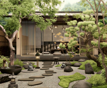 Japanese Style Courtyard/landscape-ID:406461009