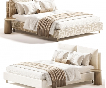 Modern Double Bed-ID:583473929