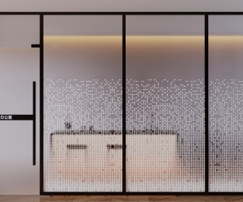 Modern Glass Screen Partition-ID:595570092