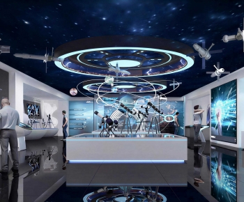Modern Exhibition Hall-ID:608902939