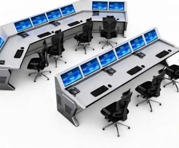 Modern Office Desk And Chair-ID:788940912