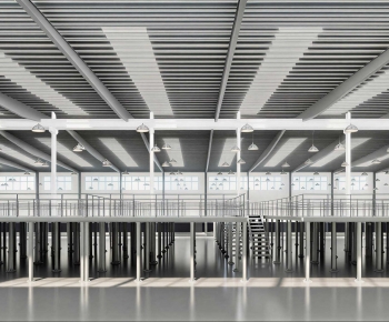 Modern Factory Floor/warehouse-ID:899543057