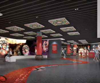 New Chinese Style Exhibition Hall-ID:375253927
