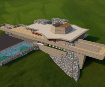 Modern Appearance Of Commercial Building-ID:648988963