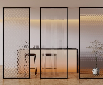 Modern Glass Screen Partition-ID:350660098
