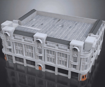 European Style Appearance Of Commercial Building-ID:612967015