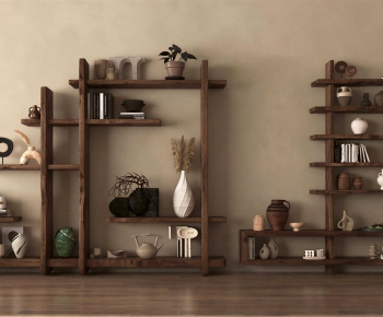 Wabi-sabi Style Shelving-ID:645595078