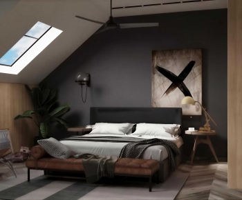Industrial Style Bedroom-ID:196423054