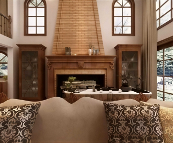 American Style A Living Room-ID:119996072