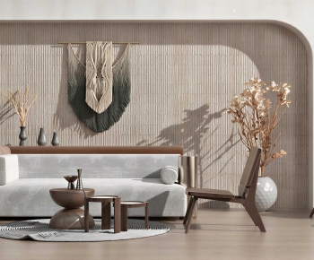 Wabi-sabi Style Sofa Combination-ID:428251037