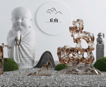 New Chinese Style Plant Landscaping-ID:661971098