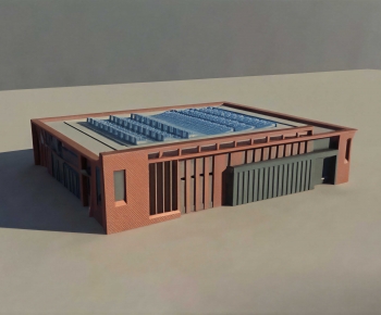 Modern Industrial Building-ID:295550877