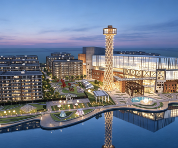 Modern Architectural Bird's-eye View Planning-ID:759376059