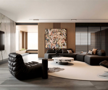 Modern A Living Room-ID:884150986