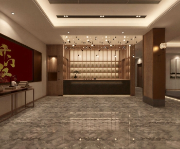 New Chinese Style Teahouse Tea House-ID:859087945