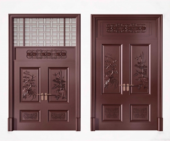 New Chinese Style Entrance Door-ID:345091109