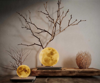 Wabi-sabi Style Table Lamp-ID:496998072