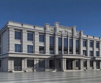 New Classical Style Appearance Of Commercial Building-ID:238547098
