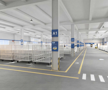 Modern Factory Floor/warehouse-ID:641160024