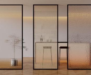 Modern Glass Screen Partition-ID:889197114
