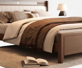 New Chinese Style Double Bed-ID:776752007