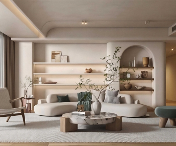 Wabi-sabi Style A Living Room-ID:563210012