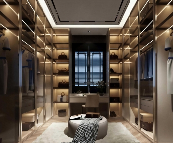 Modern Clothes Storage Area-ID:725909959