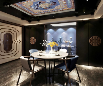 New Chinese Style Dining Room-ID:834748031