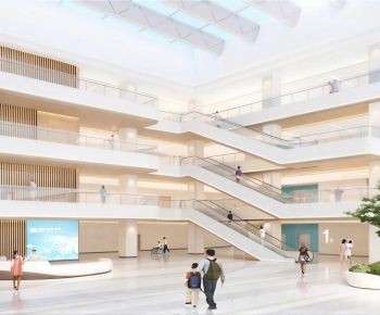 Modern Hospital Hall-ID:840267904