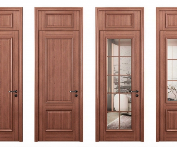 New Chinese Style Single Door-ID:345146894