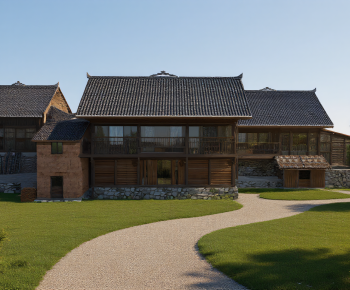 New Chinese Style Appearance Of Commercial Building-ID:968599332