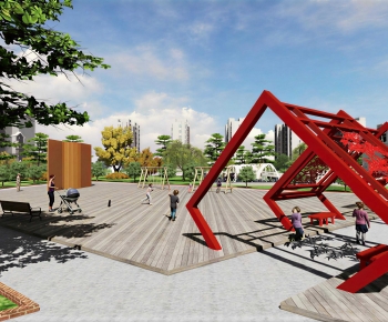 Modern Park Landscape-ID:839238887