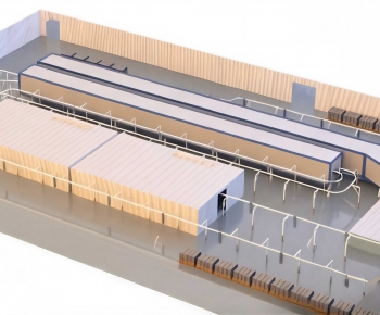 Modern Industrial Building-ID:655540941